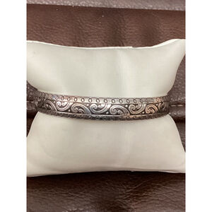 Brighton Silver Engraved Bangle Bracelet 1661